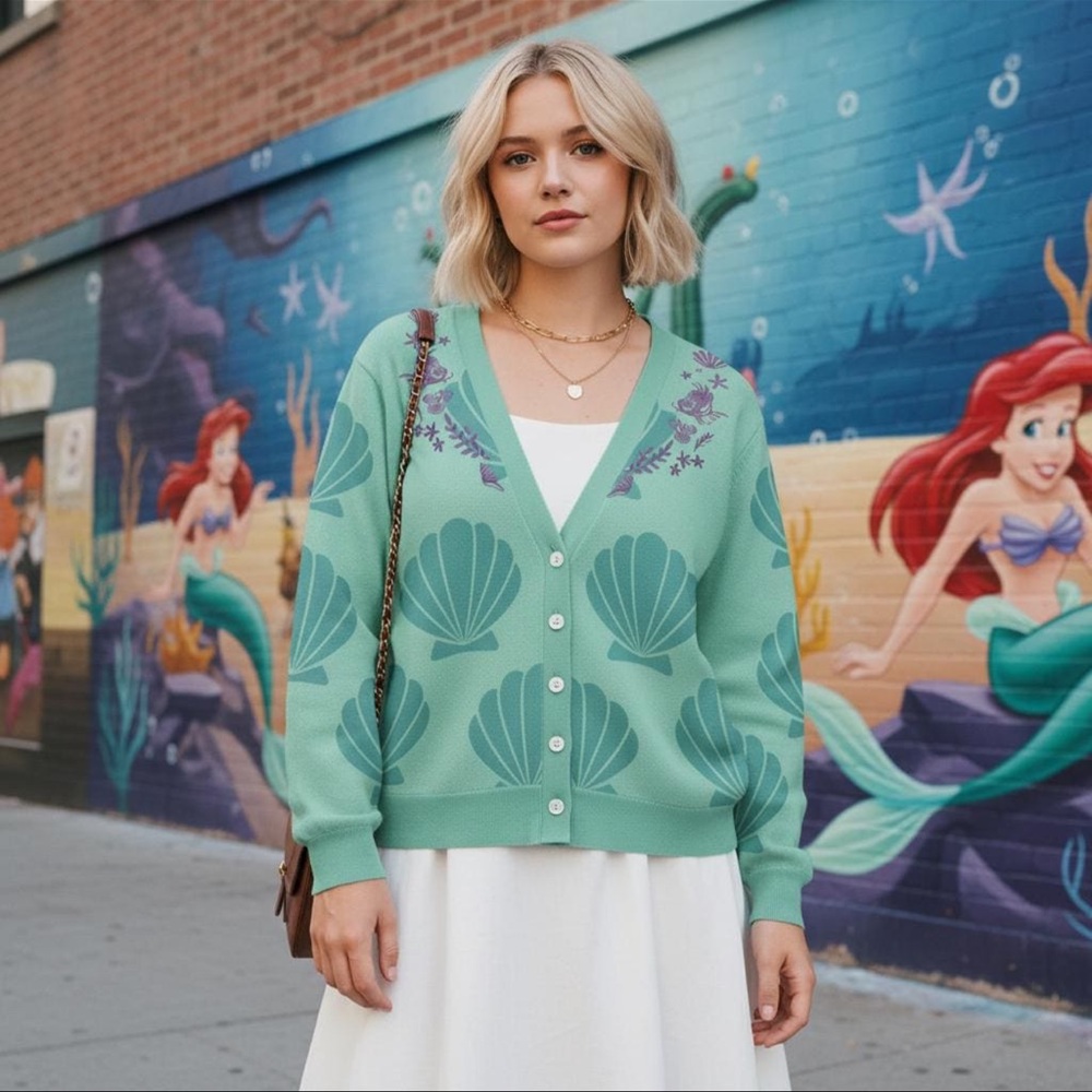 Little Mermaid Cardigan Sweater